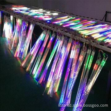 LED Snow Fall, 10 Tubes Per Set, with Connection Cable, Power Supply and Colorful Effect